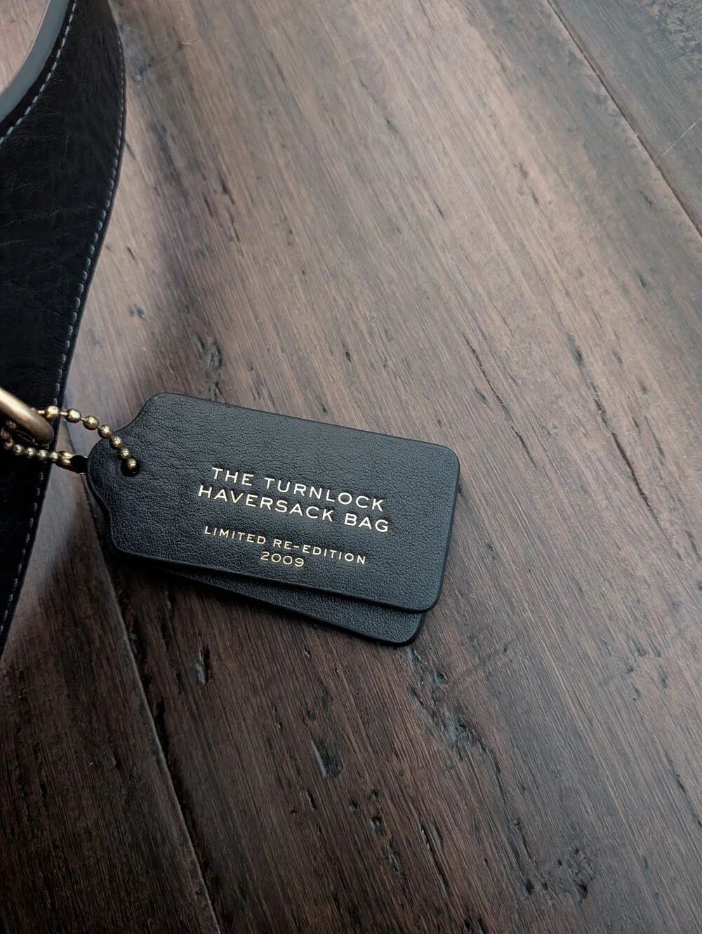Coach Black Haversack Bag